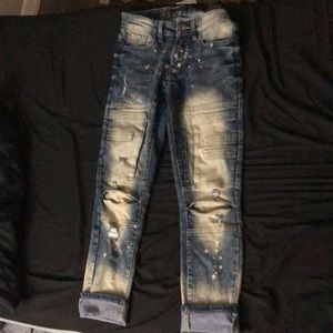 Bleached jeans
